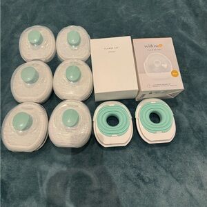 Willow Flange Set with Mint Accents